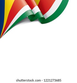 Seychelles flag, vector illustration on a white background