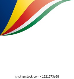 Seychelles flag, vector illustration on a white background