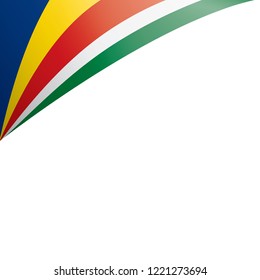 Seychelles flag, vector illustration on a white background