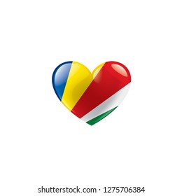 Seychelles flag, vector illustration on a white background