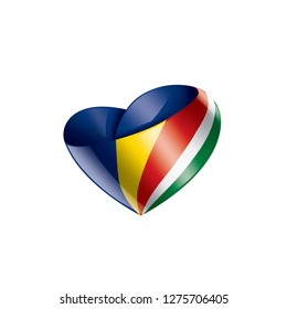 Seychelles flag, vector illustration on a white background