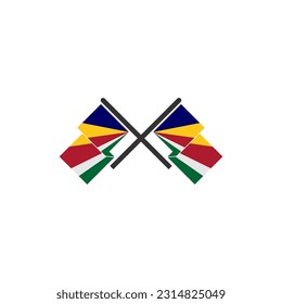 Seychelles flags icon set, Seychelles independence day icon set vector sign symbol