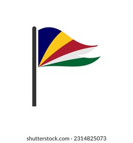 Seychelles flags icon set, Seychelles independence day icon set vector sign symbol