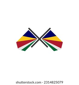 Symbol für die Seychellen-Flaggen-Symbol-Set für den Unabhängigkeitstag der Seychellen, Symbol für das Vektorsymbol