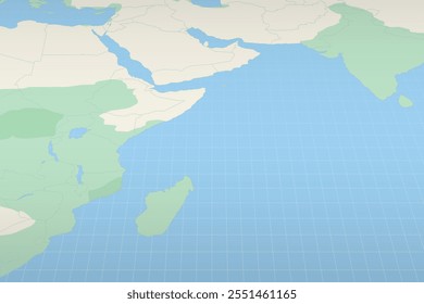 As Seychelles destacaram em um mapa detalhado, a localização geográfica das Seychelles. Mapa vetorial.