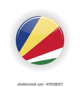 Seychelles icon circle isolated on white background. Victoria icon vector illustration