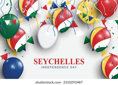 Seychelles Independence Day background. Civic Festivities Historical. Vector illustration.