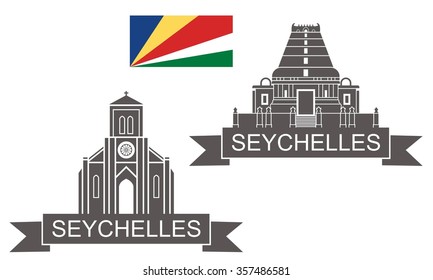 Seychelles. Logo. EPS 10. Vector illustration