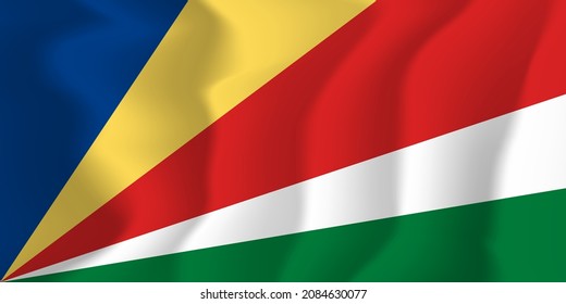 Seychelles National Flag Background Illustrator