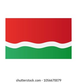 Seychelles old national flag on white background texture. Vector illustration state symbol.