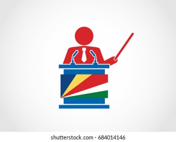 Seychelles Podium Analyze Speech