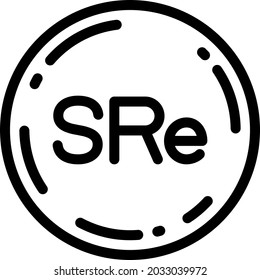 Icono de moneda de las Seychelles, ilustración vectorial