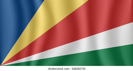 Seychelles waving flag