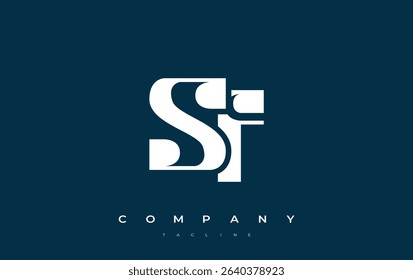 SF Abstract Geometric Logo Design. Modern and elegant logo design with simplistic typography elements, showcasing branding excellence.