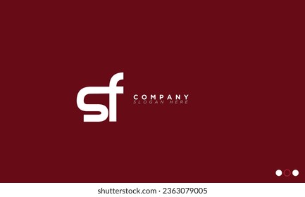 SF Alphabet letters Initials Monogram logo FS, S and F