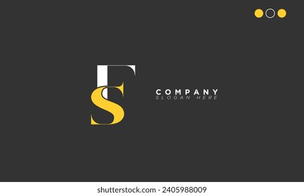SF Alphabet letters Initials Monogram logo FS, S and F