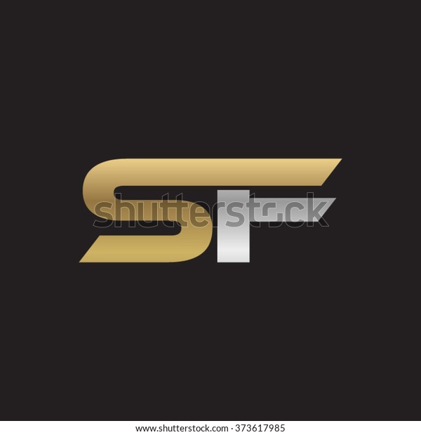 Sf Company Linked Letter Logo Golden Stock Vector (Royalty Free ...