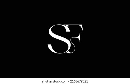 SF, FS Abstract Letters Logo Monogram