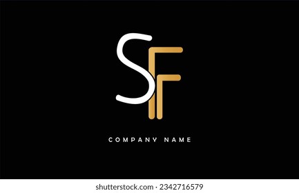 SF, FS Abstract Letters Logo Monogram