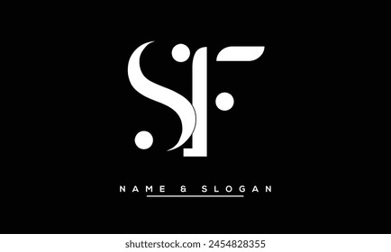 SF, FS Abstract Letters Logo Monogram