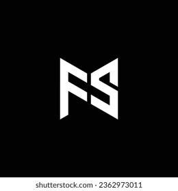 SF or FS abstract outstanding professional business awesome artistic branding company different colors illustration logo