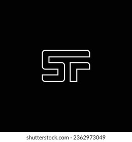 SF or FS abstract outstanding professional business awesome artistic branding company different colors illustration logo