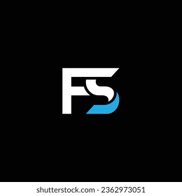 SF or FS abstract outstanding professional business awesome artistic branding company different colors illustration logo