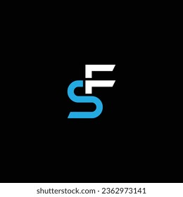 SF or FS abstract outstanding professional business awesome artistic branding company different colors illustration logo