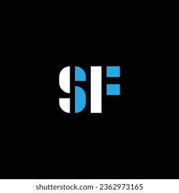 SF or FS abstract outstanding professional business awesome artistic branding company different colors illustration logo