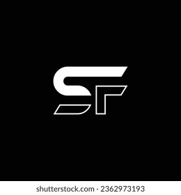 SF or FS abstract outstanding professional business awesome artistic branding company different colors illustration logo