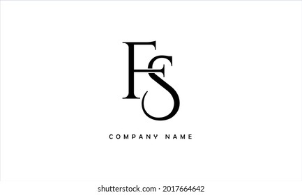 SF, FS, Alphabets Letters Logo Monograma