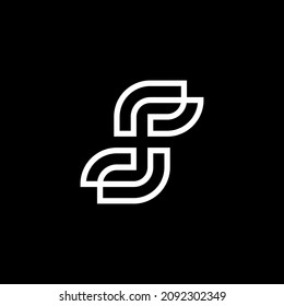 SF FS logo. the letter S and F perfectly combined into a new, modern and original Logo