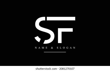 SF, FS, S, F abstract letters logo monogram