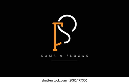 SF, FS, S, F abstract letters logo monogram
