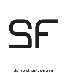 304 Letter s and f mark modern logo design template Images, Stock ...