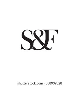 S&F Initial logo. Ampersand monogram logo