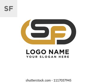 SF initial logo template vexctor