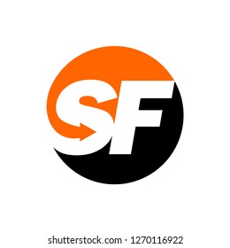 Sf Letter Logo Stock Vector (Royalty Free) 1270116922 | Shutterstock