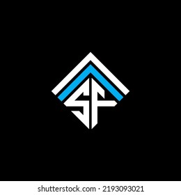 SF letter logo creative design with vector graphic, SF simple and modern logo.