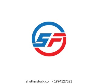 Sf Letter Logo Design Creative Modern Stock Vector (Royalty Free ...