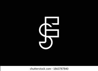 SF letter logo design on luxury background. FS monogram initials letter logo concept. SF icon design. FS elegant and Professional white color letter icon design on black background. F S