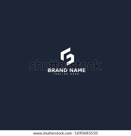 SF Letter Logo Design Template Vector Imagine de stoc © 