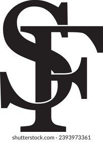 SF-Brieflogo, modernes Design