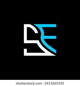 SF letter logo vector design, SF simple and modern logo. SF luxurious alphabet design  