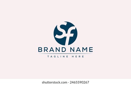 SF Logo Design Vorlage Vektorgrafik Grafik Branding Element.