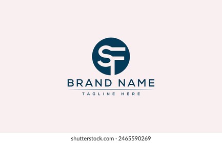 SF Logo Design Vorlage Vektorgrafik Grafik Branding Element.