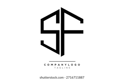 SF Logo Design Template Vector Graphic Branding Element.