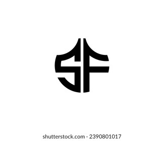 SF logo design vector template