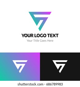 SF logo template. Logo branding for your new corporate company. File can be use vector eps and image jpg formats