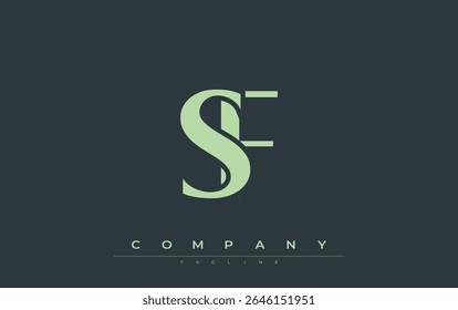 SF Modern Initials Logo Design (em inglês). Logotipo de marca com iniciais estilizadas apresentando design arrojado e estética moderna. Ideal para profissionais de marca de negócios ou projetos criativos com foco em minimalista